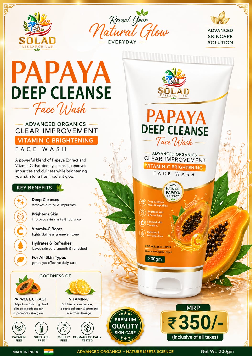 Papaya Deep Cleanse Face Wash